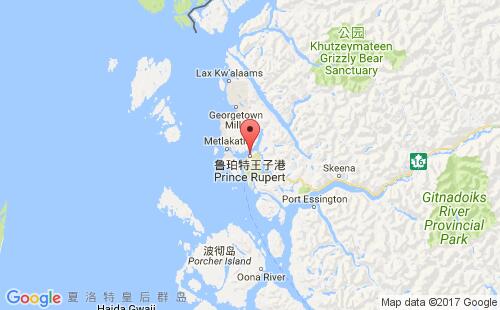 加拿大主要港口 鲁珀特王子港（PRINCE RUPERT）